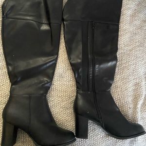NWT Torrid Over The Knee Black Boots Wide Calf